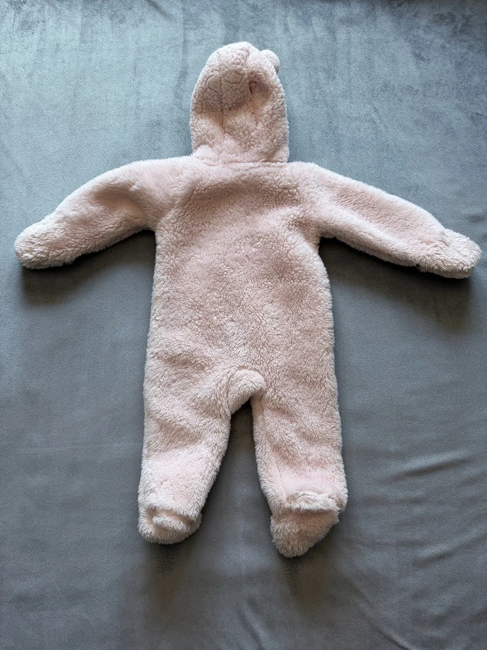 Carter’s Plush Pink Hooded Baby One-Piece